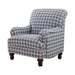 Glenn Recessed Arms Accent Chair Blue - Casa Morelos / Coahuila Furniture (Oklahoma City, OK)