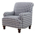 Glenn Recessed Arms Accent Chair Blue - Casa Morelos / Coahuila Furniture (Oklahoma City, OK)