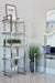Hartford Glass Shelf Bookcase Chrome - Casa Morelos / Coahuila Furniture (Oklahoma City, OK)