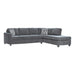 Mccord 2-piece Cushion Back Sectional Dark Grey - Casa Morelos / Coahuila Furniture (Oklahoma City, OK)
