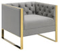 Eastbrook Tufted Back Chair Grey - Casa Morelos / Coahuila Furniture (Oklahoma City, OK)