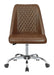 Althea Upholstered Tufted Back Office Chair Brown and Chrome - Casa Morelos / Coahuila Furniture (Oklahoma City, OK)