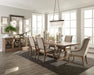 Brockway Trestle Dining Table Barley Brown - Casa Morelos / Coahuila Furniture (Oklahoma City, OK)