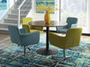 Cora Round Dining Table Walnut and Black - Casa Morelos / Coahuila Furniture (Oklahoma City, OK)