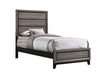 Watson Full & Twin Panel Bed Grey Oak - Casa Morelos / Coahuila Furniture (Oklahoma City, OK)