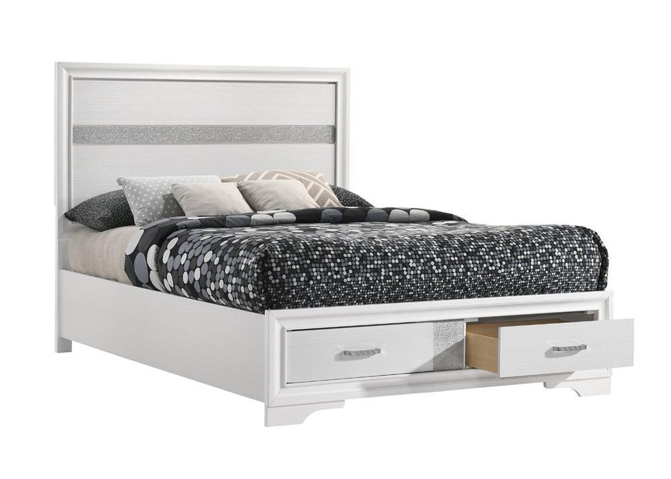 Miranda Full & Twin Storage Bed White - Casa Morelos / Coahuila Furniture (Oklahoma City, OK)