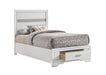 Miranda Full & Twin Storage Bed White - Casa Morelos / Coahuila Furniture (Oklahoma City, OK)