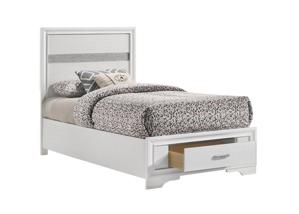 Miranda Full & Twin Storage Bed White - Casa Morelos / Coahuila Furniture (Oklahoma City, OK)