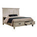 Franco Eastern King & Queen Storage Bed Antique White - Casa Morelos / Coahuila Furniture (Oklahoma City, OK)