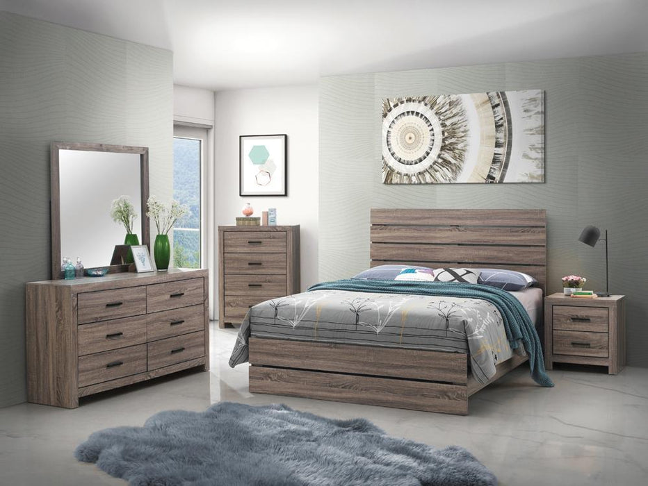 Brantford Eastern King & Queen Panel Bed Barrel Oak - Casa Morelos / Coahuila Furniture (Oklahoma City, OK)