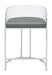 Thermosolis Acrylic Back Counter Height Stools Grey and Chrome (Set of 2) - Casa Morelos / Coahuila Furniture (Oklahoma City, OK)