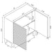 Gambon Rectangular 2-door Accent Cabinet White - Casa Morelos / Coahuila Furniture (Oklahoma City, OK)