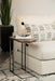 Rudy Snack Table with Power Outlet Gunmetal and Antique Brown - Casa Morelos / Coahuila Furniture (Oklahoma City, OK)