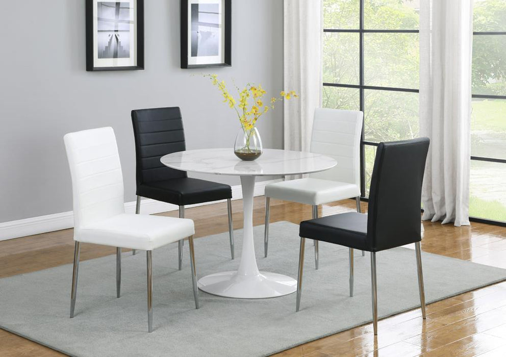 Maston Upholstered Dining Chairs White (Set of 4) - Casa Morelos / Coahuila Furniture (Oklahoma City, OK)
