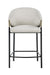Chadwick Sloped Arm Counter Height Stools Beige and Glossy Black (Set of 2) - Casa Morelos / Coahuila Furniture (Oklahoma City, OK)