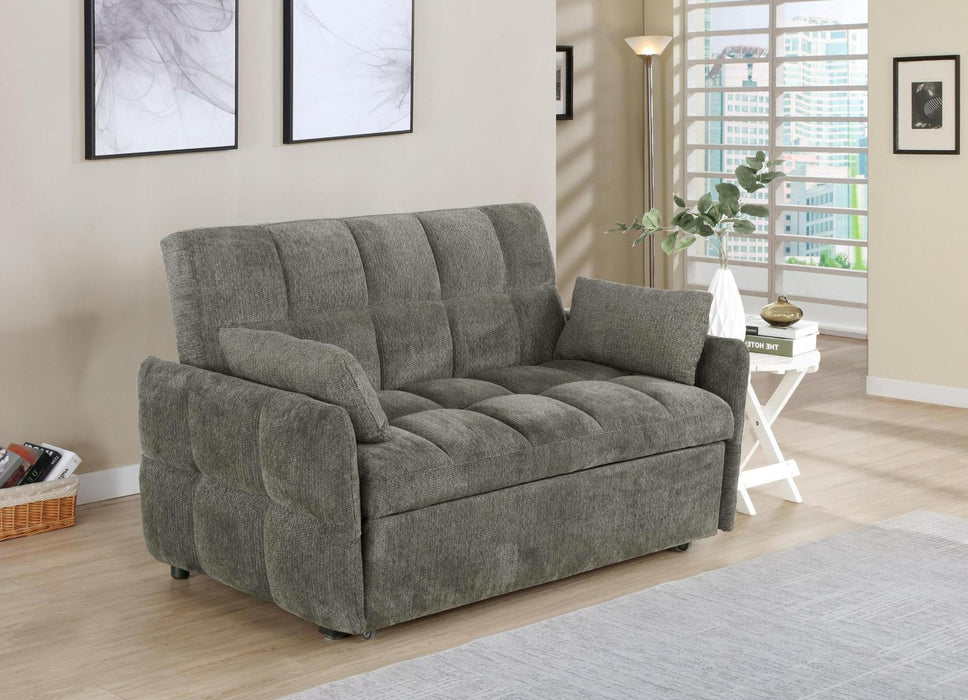 Cotswold Tufted Cushion Sleeper Sofa Bed Light Grey & Dark Grey - Casa Morelos / Coahuila Furniture (Oklahoma City, OK)
