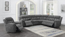 Bahrain Upholstered Power Glider Recliner Charcoal - Casa Morelos / Coahuila Furniture (Oklahoma City, OK)