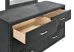 Melody 6-drawer Upholstered Dresser Grey - Casa Morelos / Coahuila Furniture (Oklahoma City, OK)