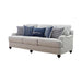 Glenn Recessed Arms Sofa Light Grey - Casa Morelos / Coahuila Furniture (Oklahoma City, OK)
