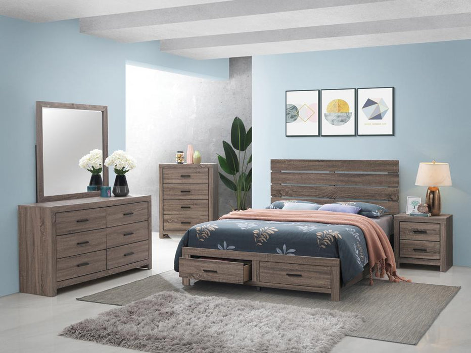 Brantford Eastern King & Queen Panel Bed Barrel Oak - Casa Morelos / Coahuila Furniture (Oklahoma City, OK)