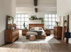Winslow California King, E.King & Queen Bed Smokey Walnut and Coffee Bean - Casa Morelos / Coahuila Furniture (Oklahoma City, OK)