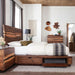 Winslow California King, E.King & Queen Bed Smokey Walnut and Coffee Bean - Casa Morelos / Coahuila Furniture (Oklahoma City, OK)