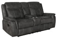 Lawrence Upholstered Tufted Back Motion Loveseat - Casa Morelos / Coahuila Furniture (Oklahoma City, OK)