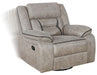 Greer Upholstered Tufted Back Glider Recliner - Casa Morelos / Coahuila Furniture (Oklahoma City, OK)