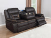 Greer Upholstered Tufted Back Motion Sofa - Casa Morelos / Coahuila Furniture (Oklahoma City, OK)