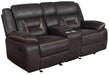 Greer Upholstered Tufted Back Glider Loveseat - Casa Morelos / Coahuila Furniture (Oklahoma City, OK)