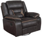 Greer Upholstered Tufted Back Glider Recliner - Casa Morelos / Coahuila Furniture (Oklahoma City, OK)