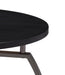 Dacre Round Coffee Table Dark Grey and Black Nickel - Casa Morelos / Coahuila Furniture (Oklahoma City, OK)