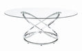 Warren 3-piece Occasional Set Chrome and Clear - Casa Morelos / Coahuila Furniture (Oklahoma City, OK)
