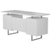 Lawtey Floating Top Office Desk White Gloss - Casa Morelos / Coahuila Furniture (Oklahoma City, OK)