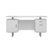 Lawtey Floating Top Office Desk White Gloss - Casa Morelos / Coahuila Furniture (Oklahoma City, OK)