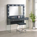 Afshan Upholstered Square Padded Cushion Vanity Stool - Casa Morelos / Coahuila Furniture (Oklahoma City, OK)