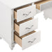 Barzini 7-drawer Vanity Desk with Lighted Mirror White - Casa Morelos / Coahuila Furniture (Oklahoma City, OK)