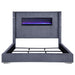 Tisdall California King, E.King & Queen Bed Grey, Black & Queen - Casa Morelos / Coahuila Furniture (Oklahoma City, OK)