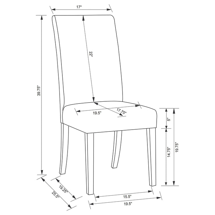 Herran Side Chairs - Casa Morelos / Coahuila Furniture (Oklahoma City, OK)