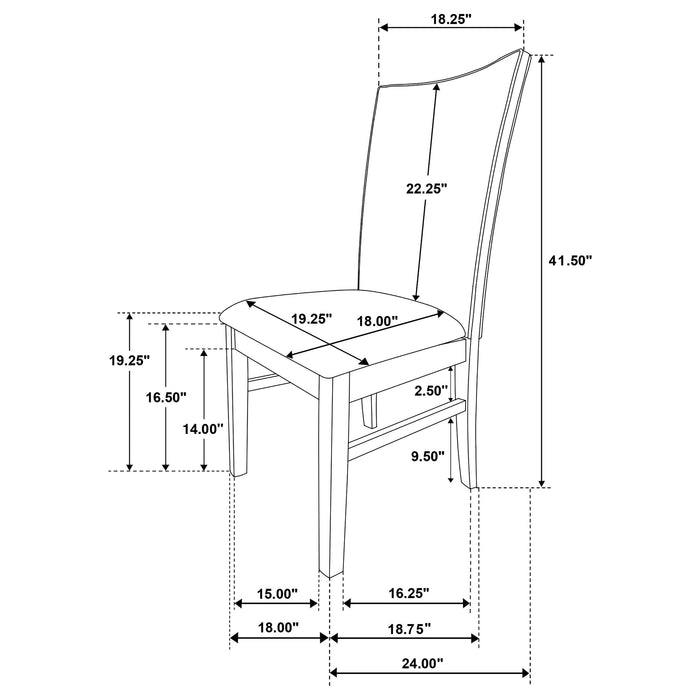 Sherwood Side Chairs - Casa Morelos / Coahuila Furniture (Oklahoma City, OK)