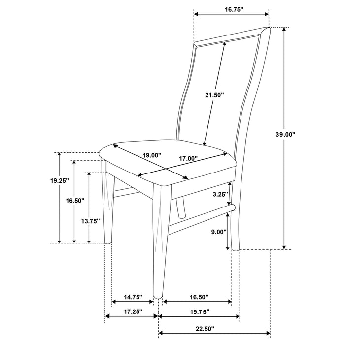 Adina Side Chairs - Casa Morelos / Coahuila Furniture (Oklahoma City, OK)