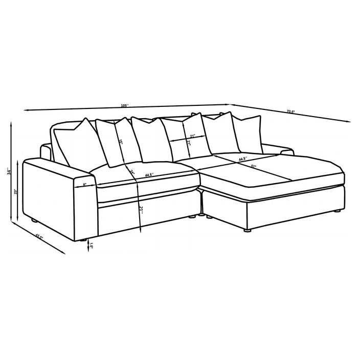 Blaine Stationary Sectionals - Casa Morelos / Coahuila Furniture (Oklahoma City, OK)