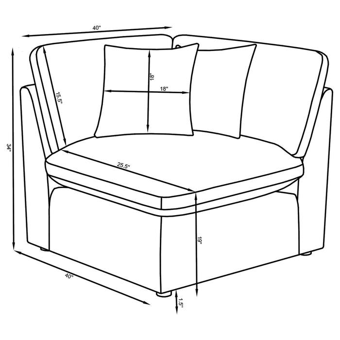 Hobson 6 Piece Sectionals - Casa Morelos / Coahuila Furniture (Oklahoma City, OK)