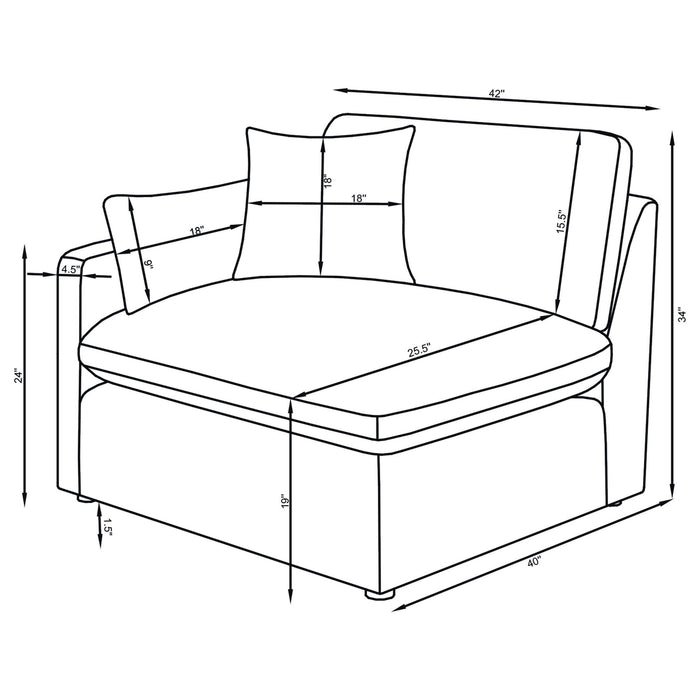 Hobson 6 Piece Sectionals - Casa Morelos / Coahuila Furniture (Oklahoma City, OK)