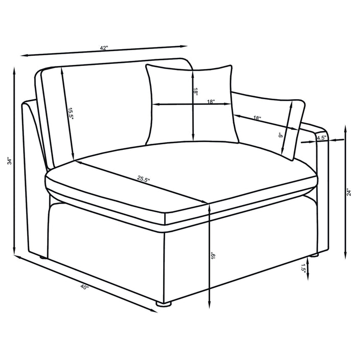 Hobson 6 Piece Sectionals - Casa Morelos / Coahuila Furniture (Oklahoma City, OK)