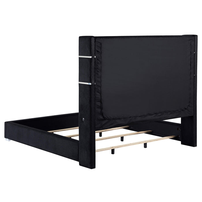 Tisdall California King, E.King & Queen Bed Grey, Black & Queen - Casa Morelos / Coahuila Furniture (Oklahoma City, OK)