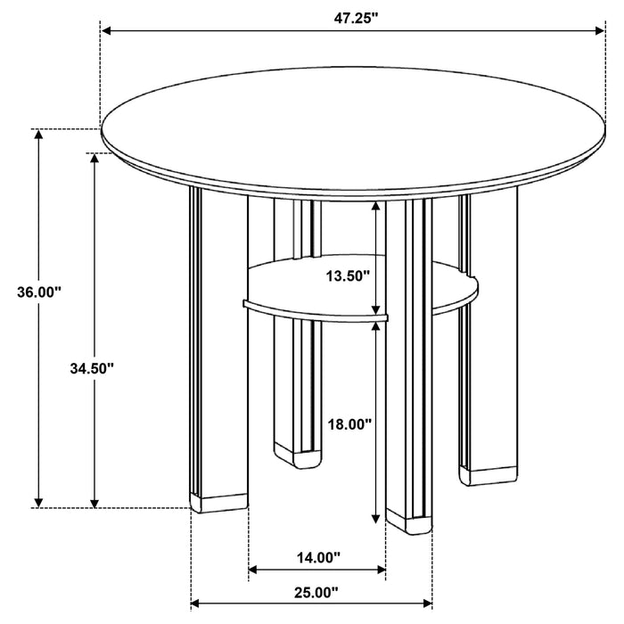 Ottowa 5 Pc Counter Height Dining Sets - Casa Morelos / Coahuila Furniture (Oklahoma City, OK)