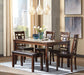 Bennox Dining Table and Chairs with Bench (Set of 6) - Casa Morelos / Coahuila Furniture (Oklahoma City, OK)