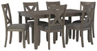Caitbrook Dining Table and Chairs (Set of 7) - Casa Morelos / Coahuila Furniture (Oklahoma City, OK)