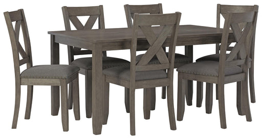 Caitbrook Dining Table and Chairs (Set of 7) - Casa Morelos / Coahuila Furniture (Oklahoma City, OK)